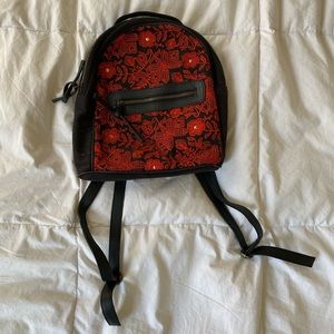 Embroidered Mini Backpack
